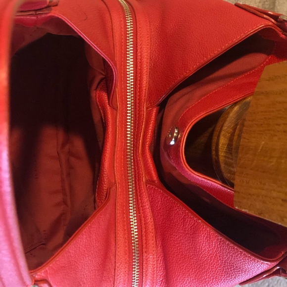 Ruby Red Coach Handbag - Picture 6 of 8
